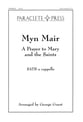 Myn Mair SATB choral sheet music cover